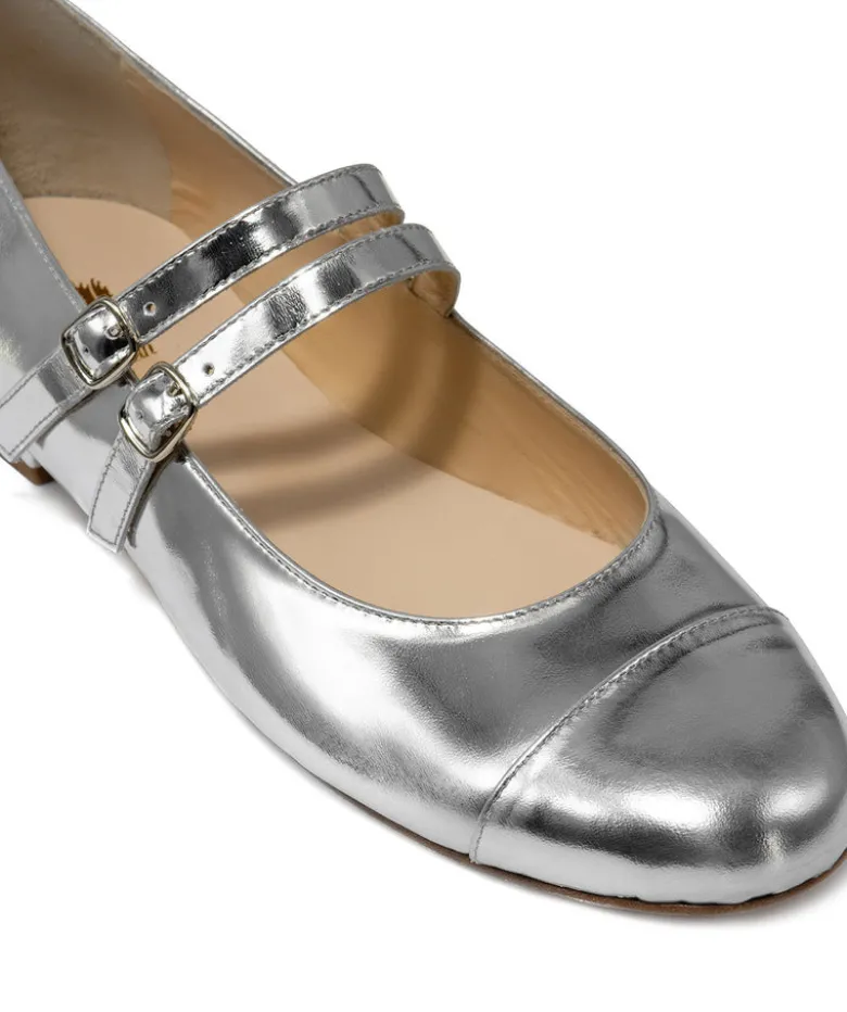 Ballerines MEREDITH Miroir Argent