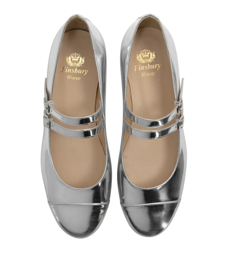 Ballerines MEREDITH Miroir Argent