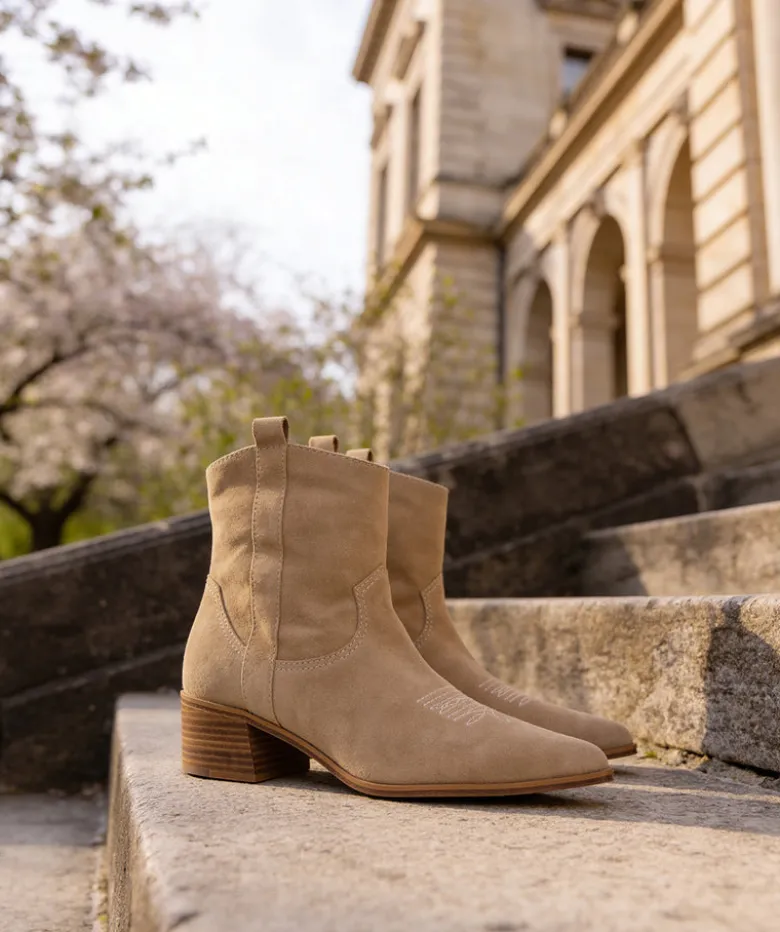 Boots Santiags LISE Beige