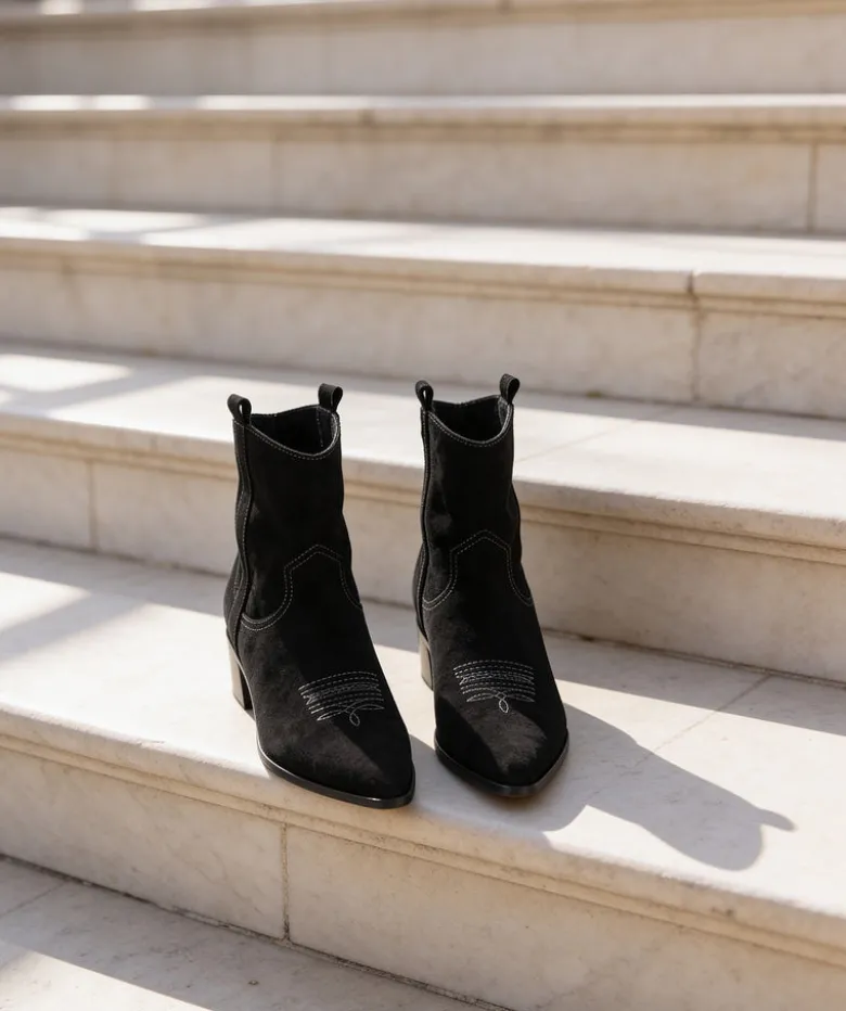 Boots Santiags LISE Noir