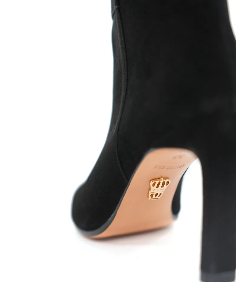 Bottes TAMARA Veau Velours Noir