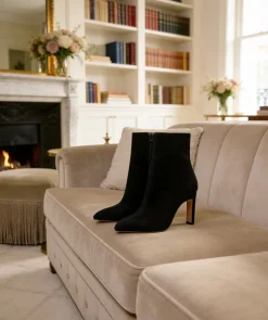 Bottines DAISYA Veau Velours Noir