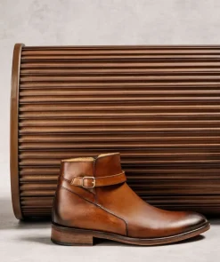Bottines ELTHON Marron Patiné