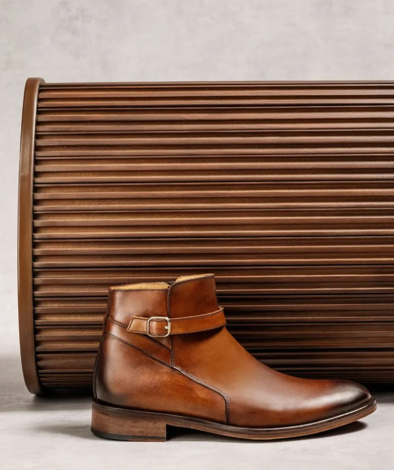 Bottines ELTHON Marron Patiné