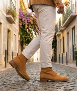 Bottines ERNESTO Daim Camel