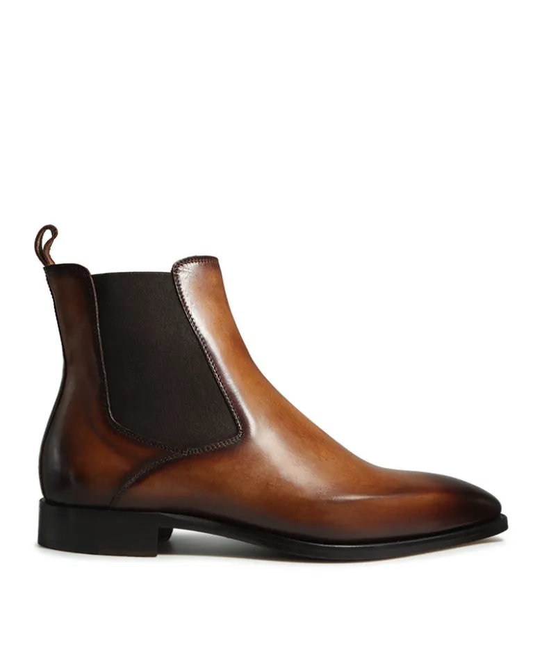 Bottines FIRENZE Marron Patiné