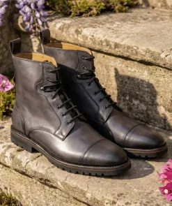 Bottines POWELL Gris Patiné