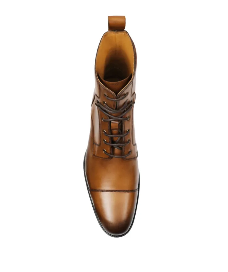Bottines POWELL Marron Patiné