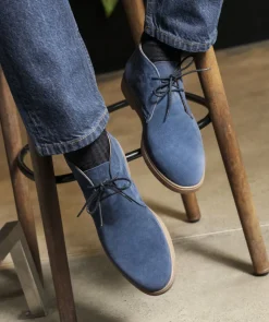Bottines SAHARA Daim Bleu