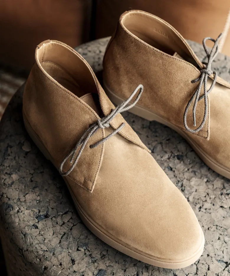 Bottines SAHARA Daim Camel