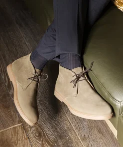 Bottines SAHARA Daim Olive