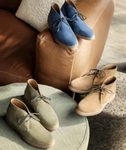 Bottines SAHARA Daim Olive