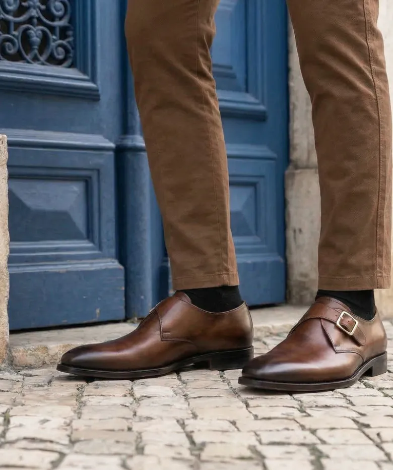 Boucles BECKETT Marron Noyer