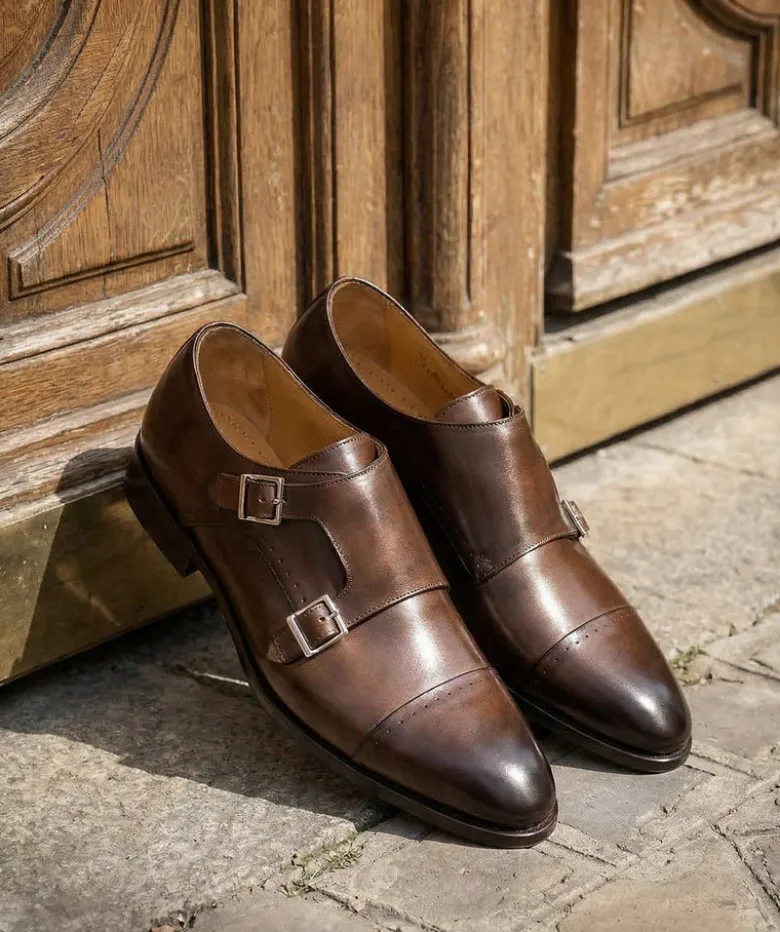Boucles FELICIANO Marron Patiné
