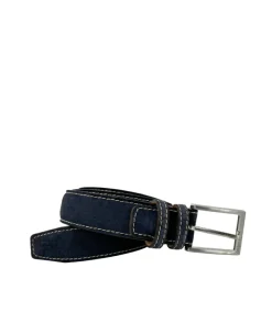 Ceinture estivale daim Bleu marine