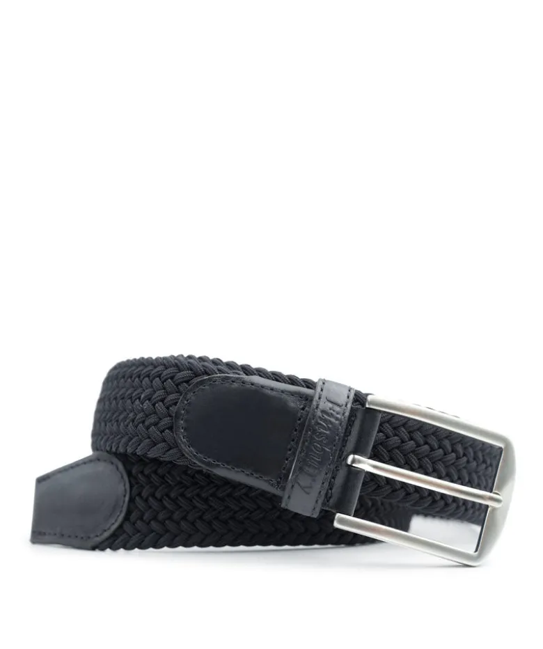 Ceinture Tressée Noir