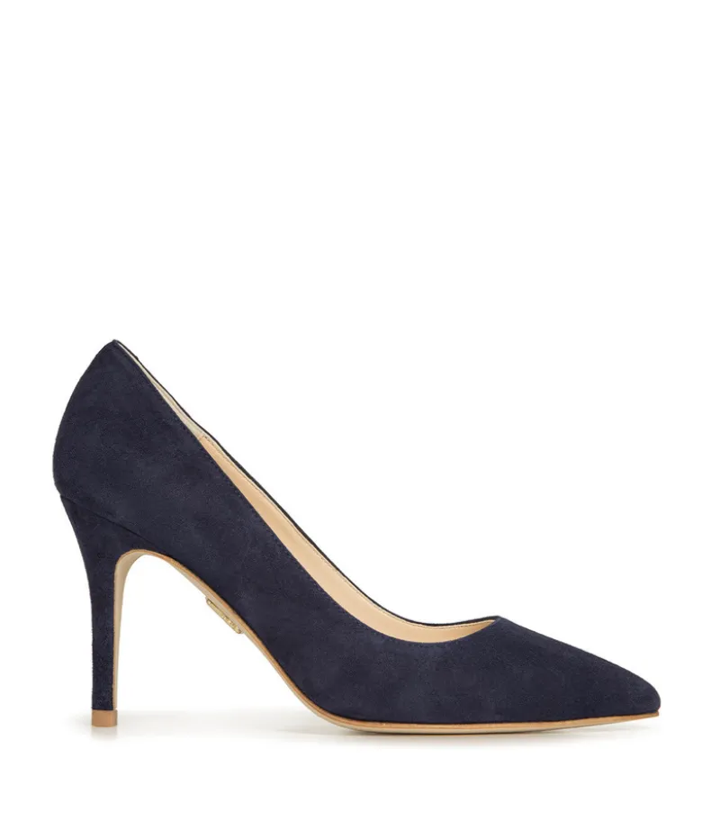 Escarpins MANON Daim Marine