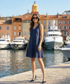 Escarpins MANON Daim Marine