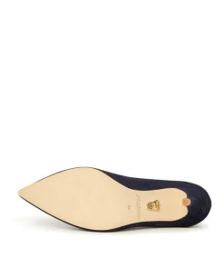 Escarpins MANON Daim Marine