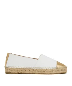 Espadrille IZIA Blanc et Or