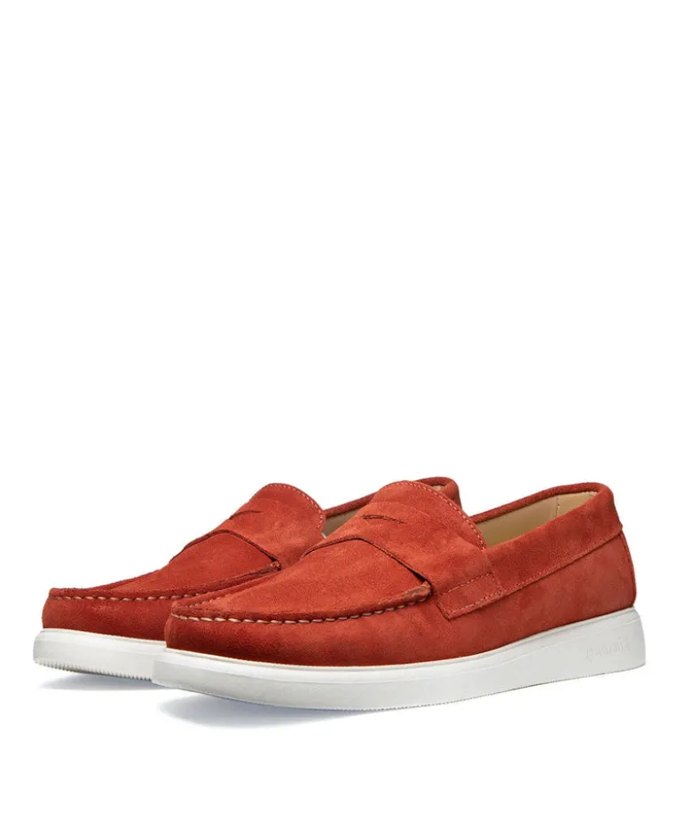 Mocassin ACAPULCO Veau Velours Brique