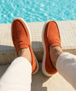 Mocassin ACAPULCO Veau Velours Brique