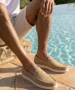 Mocassin ACAPULCO Veau Velours Sable