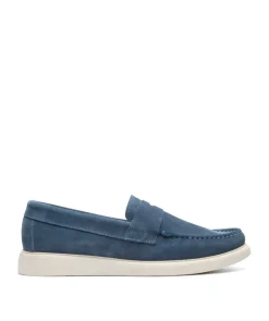 Mocassin ACAPULCO Veau Velours Bleu Azur