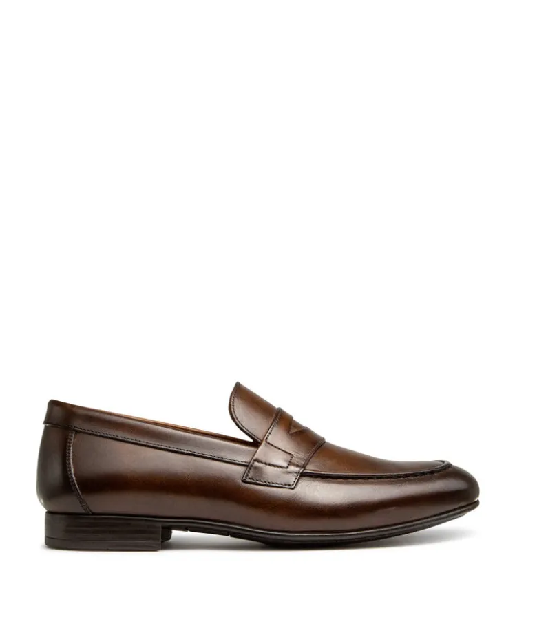 Mocassin CLAYTON Marron Patiné