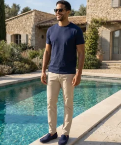 Mocassin DANDY Veau Velours Bleu Marine