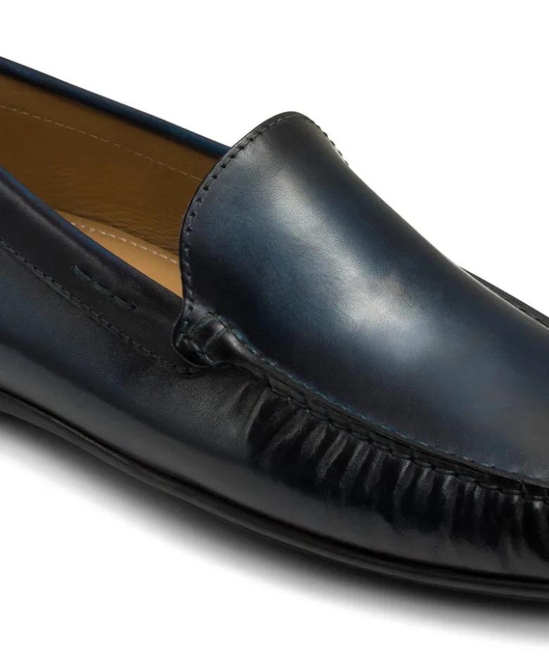 Mocassin LUCA Bleu Patiné