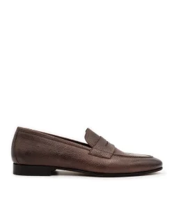 Mocassin MARKOS Grainé Marron Patiné