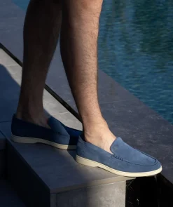Mocassin MONACO Daim Bleu