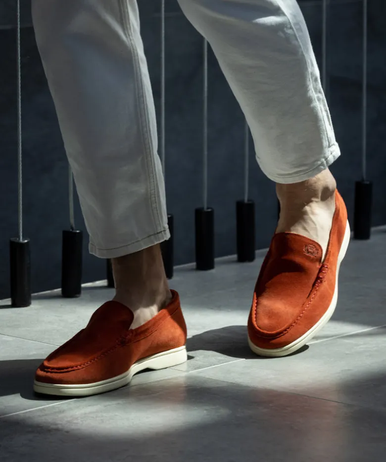 Mocassin MONACO Daim Brique