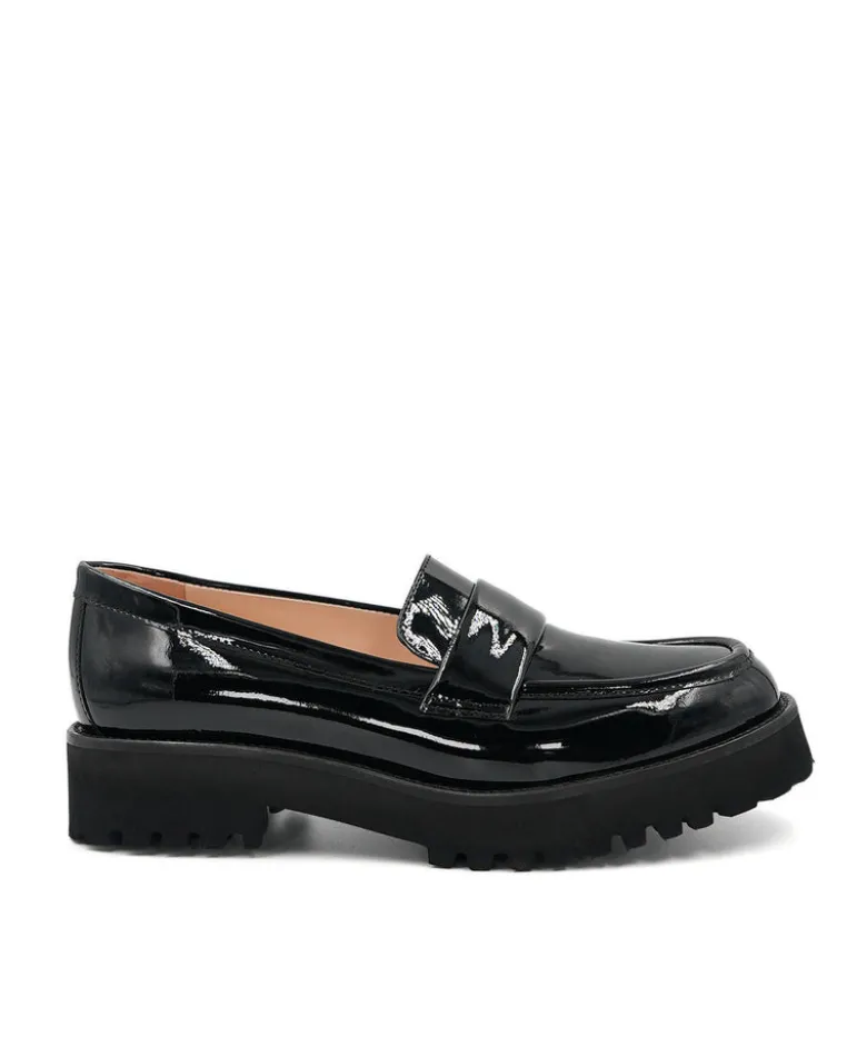Mocassins ADELE Vernis Noir