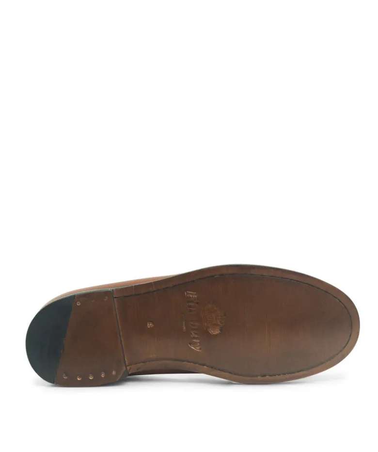 Mocassins Bicolore LILOU Armagnac et Blanc