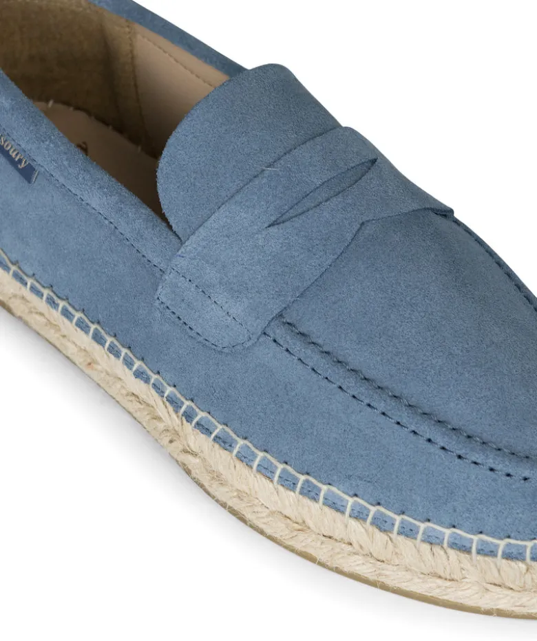 Mocassins NEVADA Daim Bleu