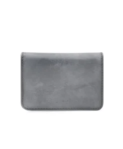 Porte-cartes à Deux Volets Gris