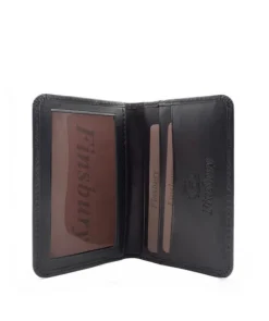 Porte-cartes à Deux Volets Noir