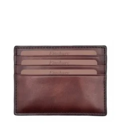Porte-cartes Marron Patiné