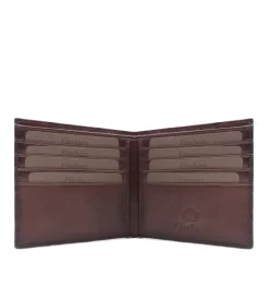 Portefeuille Croco Marron