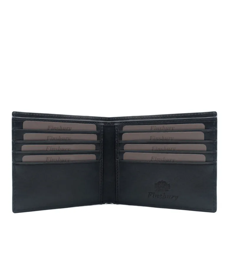 Portefeuille Croco Noir