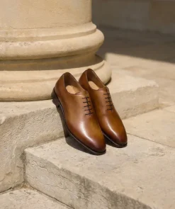 Richelieu GIULIA Marron Patiné
