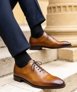 Richelieu GIULIA Marron Patiné