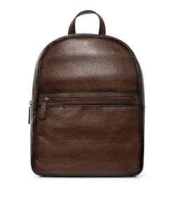 Sac à Dos en Cuir Grainé Marron