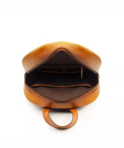 Sac à Dos en Cuir Patiné Gold