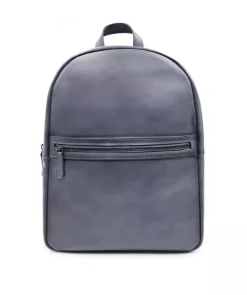 Sac à Dos en Cuir Patiné Gris