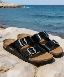 Sandales Aurélie Vernis Noir