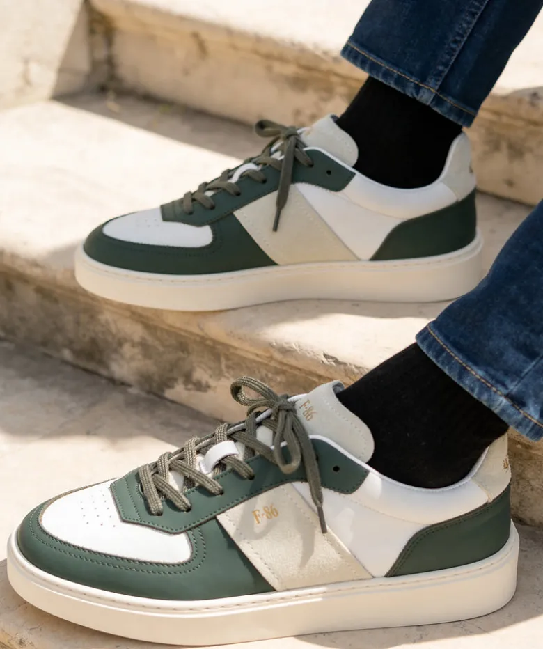 Sneakers ALEXIS Vert et Blanc