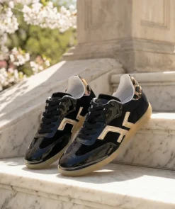 Sneakers MATHILDE Noir Léopard